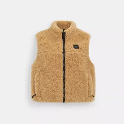COACH OUTLET SHERPA VEST IN RECYCLED POLYESTER 