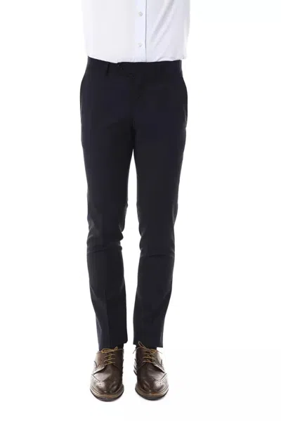 Uominitaliani Wool Jeans & Men's Pant In Blue