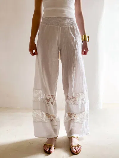 Debbie Katz Liz Pant In White In Grey