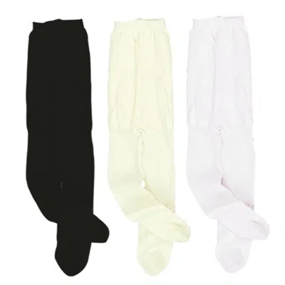 Teamson Sophia's 3 Pack Of Tights For 18 Inch Dolls, Black/ivory/white