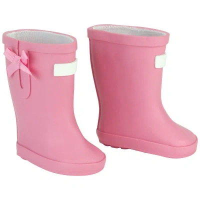 Teamson Sophia's Molded Wellie Rain Boots For 18" Dolls, Light Pink