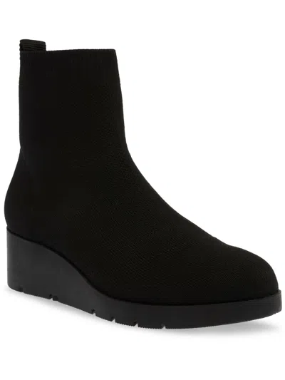 Anne Klein Quest Womens Ankle Wedge Mid-calf Boots In Black