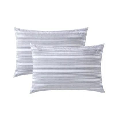 Nautica Beaux Striped Blue Standard Sham Pillowcase