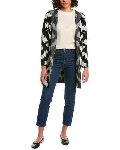 Rain + Rose Hooded Cardigan In Beige