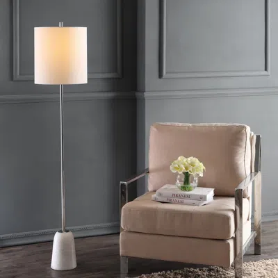 Jonathan Y Lincoln 62.5" Marble/metal Led Floor Lamp