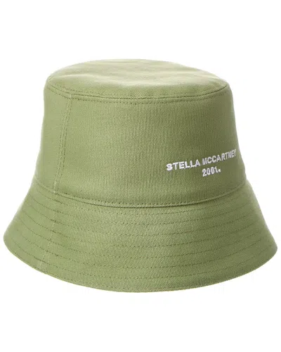 Stella Mccartney Reversible Logo Bucket Hat 9812 G In White