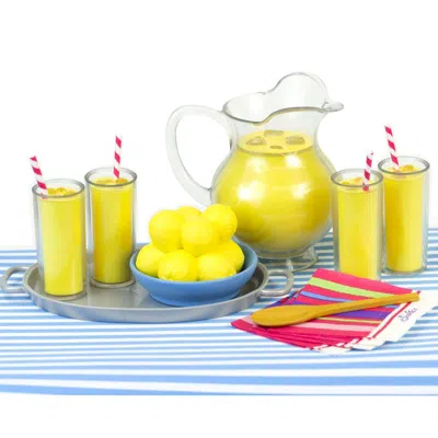 Teamson Sophia's Fresh Lemonade Drink Set With Pitcher For 18" Dolls