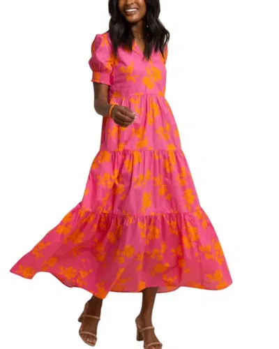 Southern Tide Nadine Tiered Cotton Lawn Maxi Dress In Camelia Rose Pink In Multi
