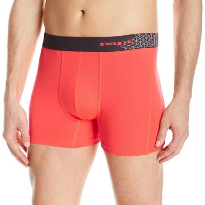 Papi Sport Mesh Mid Trunk In Fiery Coral In Pink