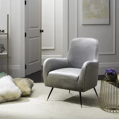 Safavieh Noelle Velvet Retro Mid Century Accent Chair
