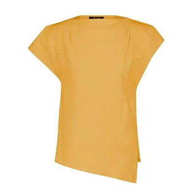 Isabel Marant Sebani Cotton Tee In Faded Sunshine In Yellow