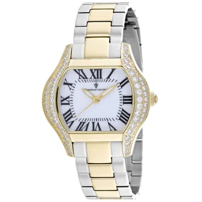 Christian Van Sant Bianca White Dial Ladies Watch Cv1834 In Silver
