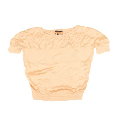 Davide Cenci Viscose Blend T-shirt - Peach In Beige