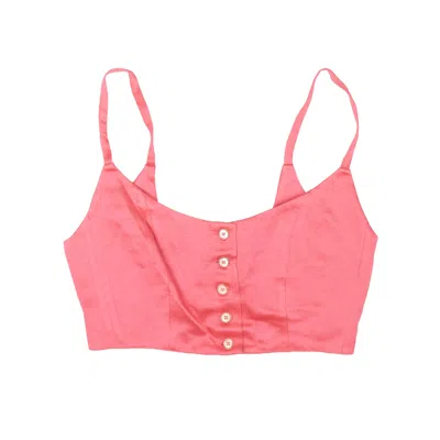 Opening Ceremony Satin Bustier - Red In Red