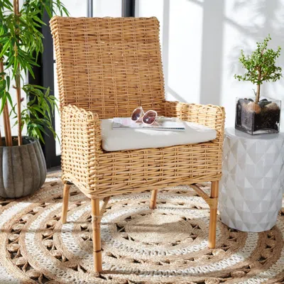 Safavieh Nancy Rattan Accent Chair W/ Cushion
