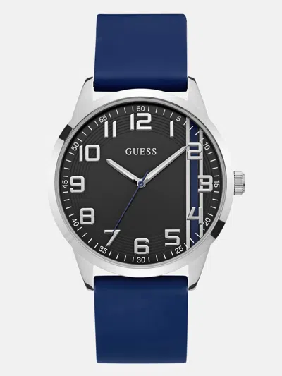 Guess Factory Silver-tone Analog Watch In Silver