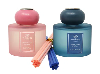 Vivience Set Of 2 Diffusers Blue & Pink
