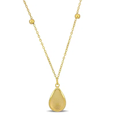 Mimi & Max Teardrop Pendant With Chain In 14k Yellow Gold - 18 In In Gold