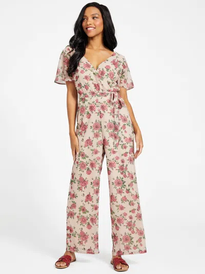 Guess Factory Noel Floral Jumpsuit In Multi