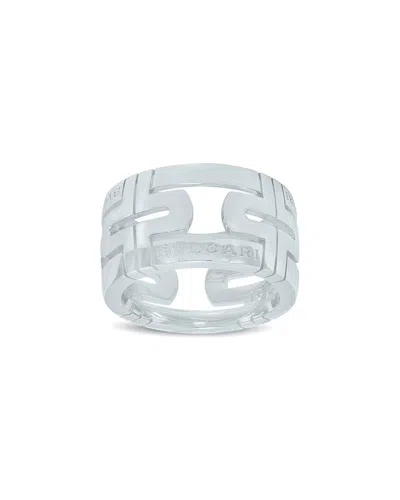 Bulgari 18k Ring In Silver