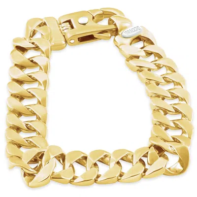 Pompeii3 Men's Cuban Link 14k Gold (69gram) Or Platinum (112gram) 14mm Bracelet 9.5" In Silver