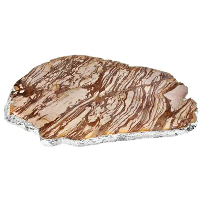 Anna New York Kiva Platter Zebra Jasper