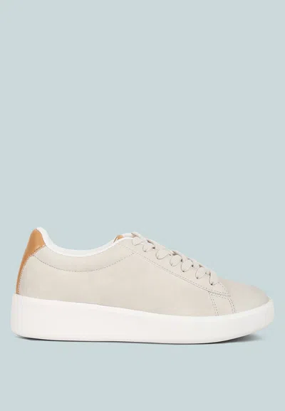 London Rag Minky Lace Up Casual Sneakers In Beige