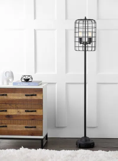 Jonathan Y Odette 65" Industrial Metal Floor Lamp