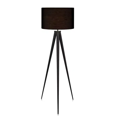 Teamson Home Romanza 61.81" Postmodern Tripod Floor Lamp With Drum Shade