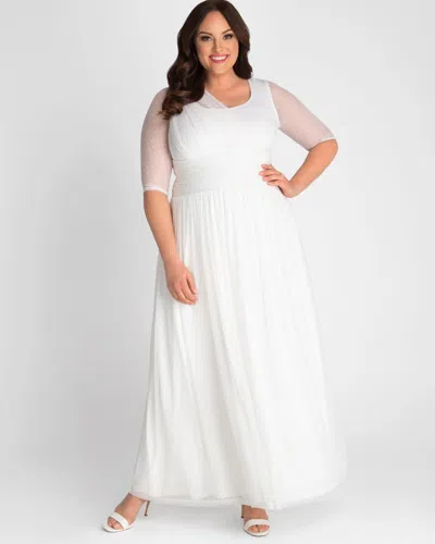 Kiyonna Meant To Be Chic Gown In White