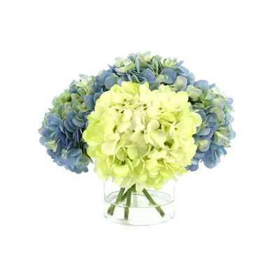 Creative Displays Green & Blue Hydrangea Floral Arrangement