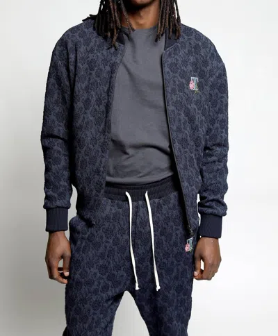 Twenty Montreal Floral 3d Blister Jacket In Twilight In Grey