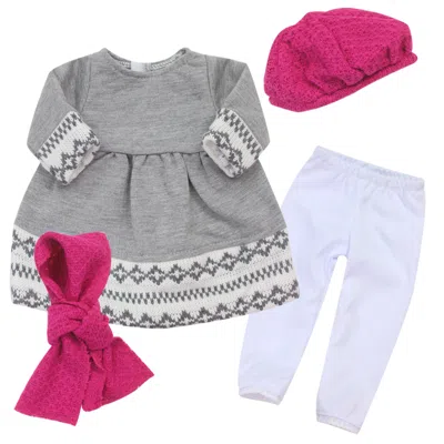 Teamson Sophia's Doll Dress, Leggings, Hat, And Scarf Set For 18" Dolls
