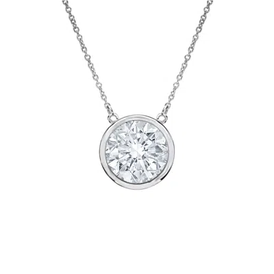 Diana M. Fine Jewelry 14k 0.65 Ct. Tw. Diamond Necklace In Silver