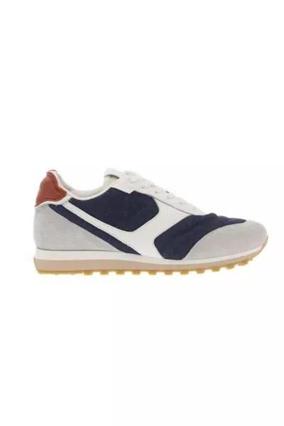 Pantofola D'oro Multicolo Lace-up Sneaker With Rubber Men's Sole In White