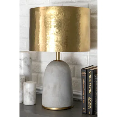NULOOM MONROE 25" CONCRETE & IRON TABLE LAMP 