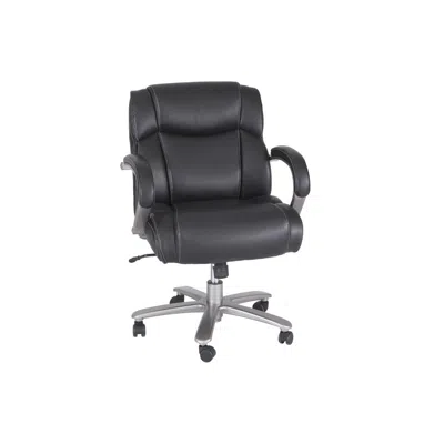 Safco Big & Tall Chair, 350 Lb. Capacity, Black