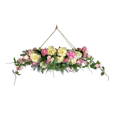 Creative Displays Peony, Cherry Blossom And Eucalyptus Chandelier