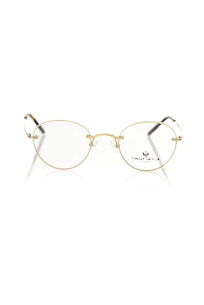 Frankie Morello Gold Metallic Fibre Frame In White