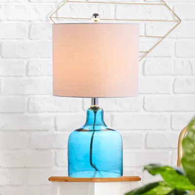 Jonathan Y Gemma 19" Glass Bell Led Table Lamp