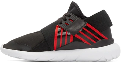 Shop Y-3 Black & Red Qasa Elle Sneakers