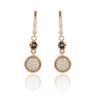 Diana M. Diamond Earrings In Silver