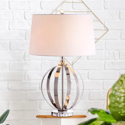 Jonathan Y Logan 26" Metal Orb Led Table Lamp