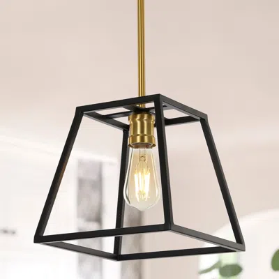 Jonathan Y Girard 9.25" 1-light Farmhouse Industrial Iron Led Pendant