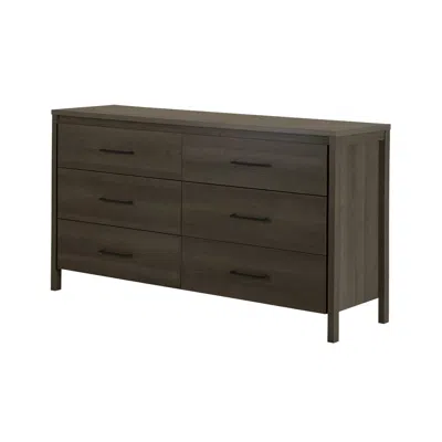 South Shore Furniture South Shore Gravity 6-drawer Double Dresser, Gray Maple
