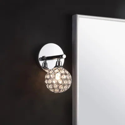 Jonathan Y Maeve 4.75" 1-light Iron/glass Contemporary Glam Led Vanity Light