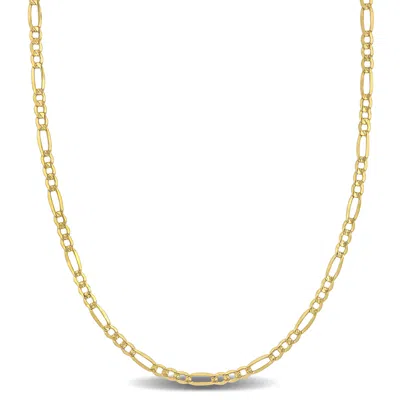 Mimi & Max 2.5mm Figaro Link Chain Necklace In 10k Yellow Gold, 18 In In Gold