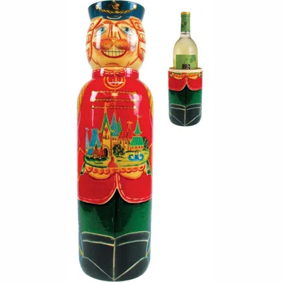 G. Debrekht Designocracy Nutcracker Wine Bottle Gift Box