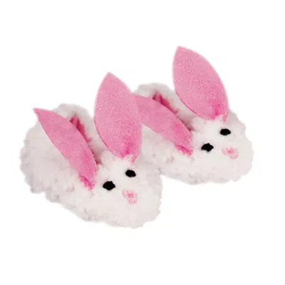 Teamson Sophia's Sherpa Bunny Slippers For 18 Inch Dolls, White