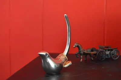 Vibhsa Gifts Bird Ring Holder Jewelry(silver)